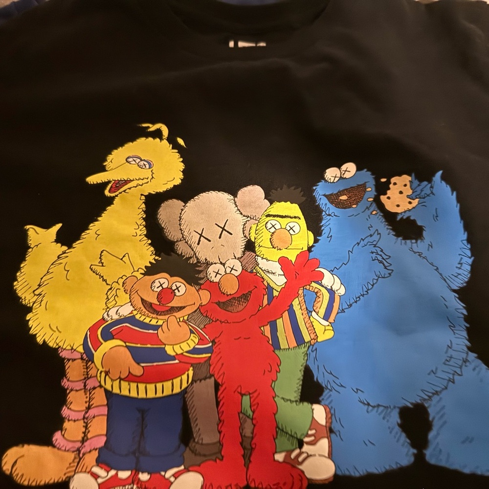 Kaws x Sesame Street Character Graphic T-Shirt